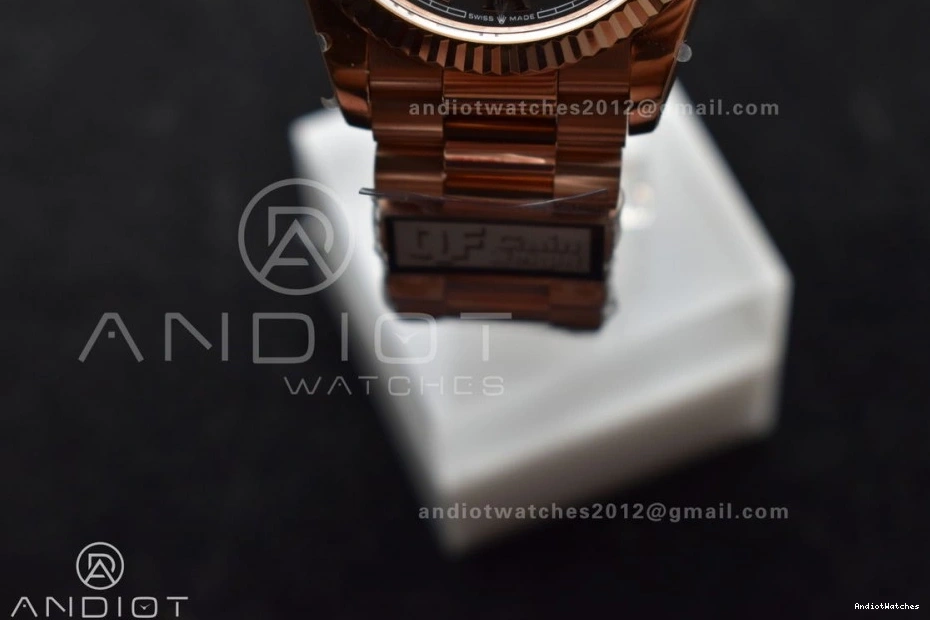 DayDate (Gain Edition Popular 36 President Dial Grey Steel Roman 673 904L V5 Best vr3255 Weight) QF Bracelet on RG 0114